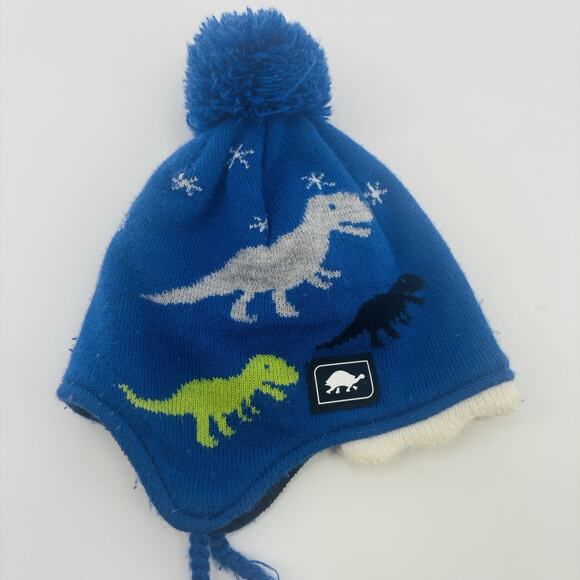 Turtle Fur Chomp Chomp Beenie for Toddler Boys Winter Hat Cap Knit - Picture 2 of 4